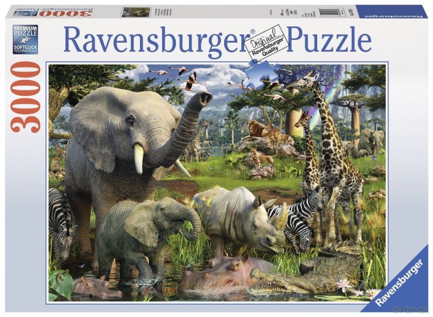 RAVENSBURGER 3000 el. Afrykańskie Zwierzęta [PUZZLE]