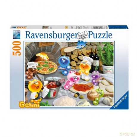 RAVENSBURGER 500 el. Bąbelkowa uczta z pizzą [PUZZLE]
