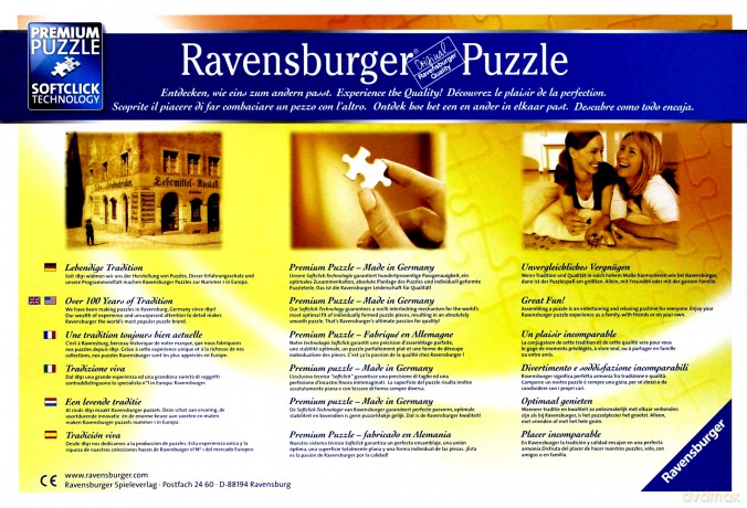 RAVENSBURGER 500 el. Bąbelkowa uczta z pizzą [PUZZLE]