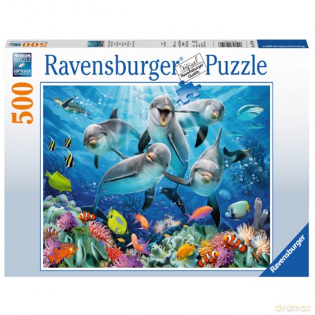 RAVENSBURGER 500 el. Delfiny [PUZZLE]