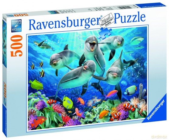 RAVENSBURGER 500 el. Delfiny [PUZZLE]