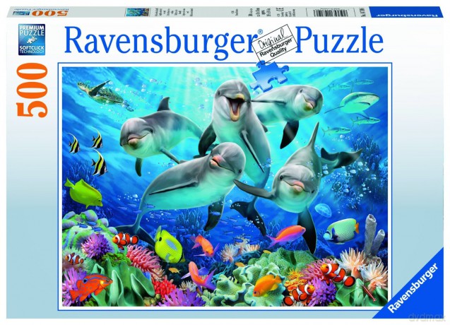RAVENSBURGER 500 el. Delfiny [PUZZLE]