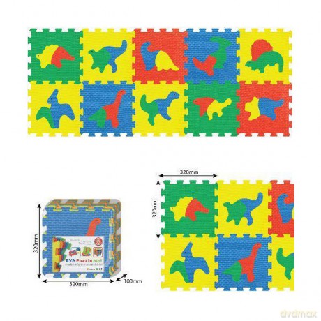 SMILY Mata piankowa, dinozaury 64x160 cm [PUZZLE]