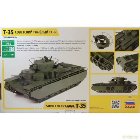 ZVEZDA T35 Heavy Soviet tank