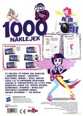 1000 naklejek. Equestria Girls [KSIĄŻKA]