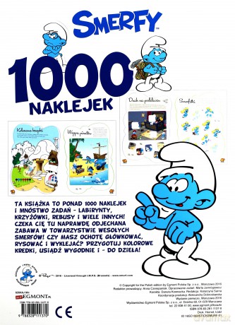 1000 naklejek. Smerfy [KSIĄŻKA]
