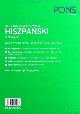 250 zagadek językowych. Hiszpański - Ivan Reymondez Fernandez [KSIĄŻKA]