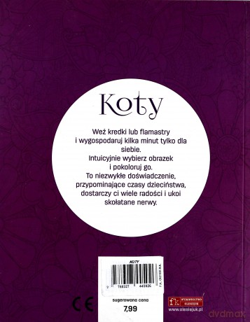 Antystresowa kolorowanka. Koty [KSIĄŻKA]