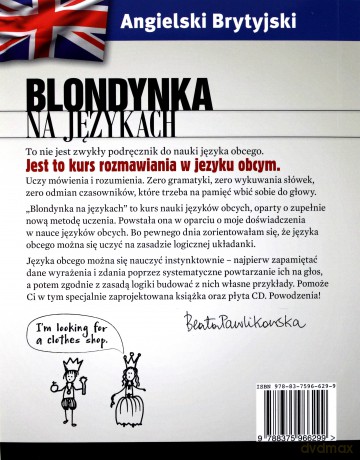 Blondynka na językach - Angielski Brytyjski - Beata Pawlikowska [KSIĄŻKA]