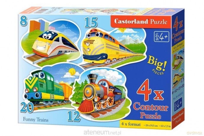 CASTOR x 4 - Zabawne pociągi [PUZZLE]