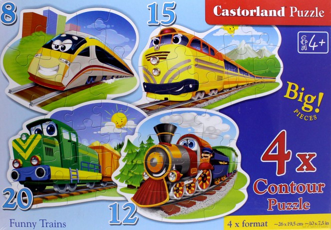 CASTOR x 4 - Zabawne pociągi [PUZZLE]