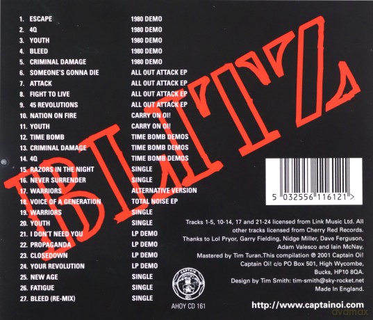 Blitz: Punk Singles & Rarities 1980-83 [CD]