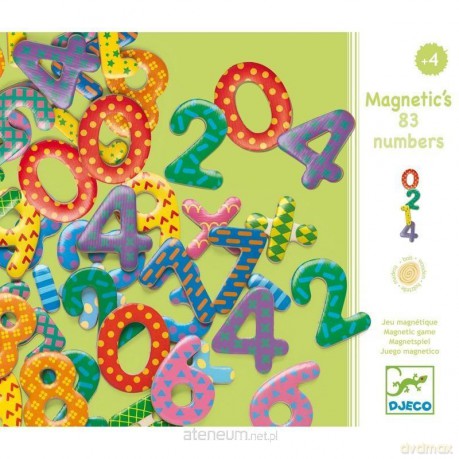Cyferki magnetyczne 38 szt.