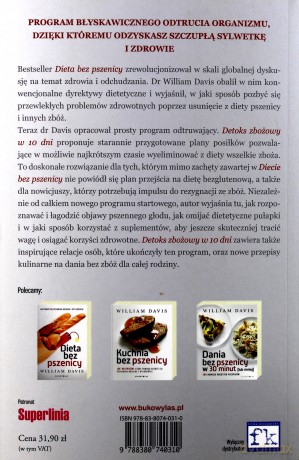 Detoks zbożowy w 10 dni - William Davis [KSIĄŻKA]