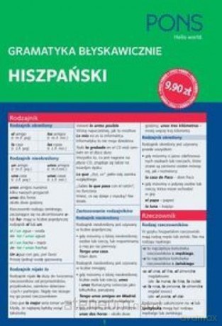 Gramatyka błyskawicznie. Hiszpański [KSIĄŻKA]