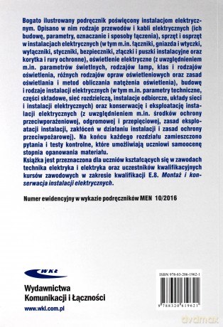 Instalacje elektryczne WKŁ - Sławomir Kołodziejczyk [KSIĄŻKA]