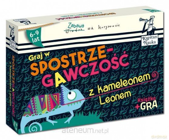 Kapitan Nauka. Spostrzegawczość z kameleonem Leonem [KSIĄŻKA]