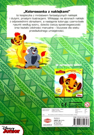 Kolorowanka z naklejkami - Lwia Straż [KSIĄŻKA]