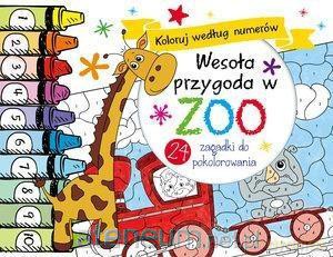 Koloruj według numerów. Wesoła przygoda w ZOO [KSIĄŻKA]