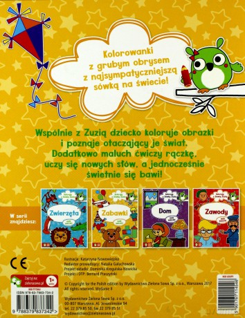 Koloruję z Sówką Zuzią. Zabawki [KSIĄŻKA]