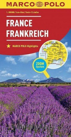 Mapa ZOOM System. Francja 1:800 000