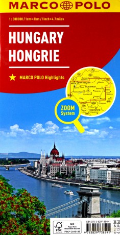 Mapa ZOOM System. Węgry 1:300 000