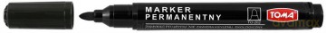 Marker permanentny 202 czarny (10 szt)