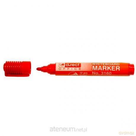 Marker permanentny 3160 czerwony (12 szt)