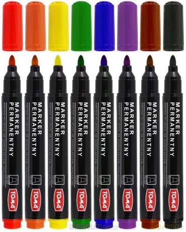 Marker permanentny mix dspl (20 szt)