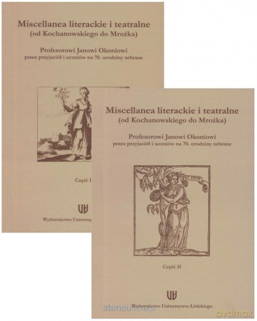 Miscellanea literackie i teatralne (Tom 1-2) - Michał Kuran, Krystyna Płachcińska [KSIĄŻKA]
