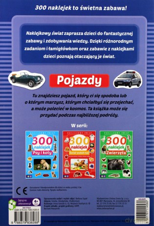 Naklejkowy świat. 300 naklejek. Pojazdy [KSIĄŻKA]