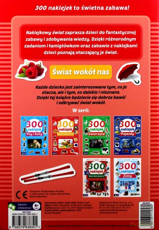 Naklejkowy świat. 300 naklejek. Świat wokół nas [KSIĄŻKA]