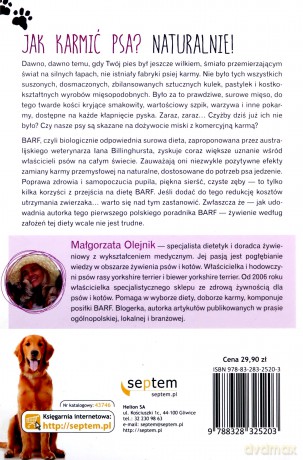 Pies na diecie BARF. Zdrowe i naturalne jedzenie - Małgorzata Olejnik [KSIĄŻKA]