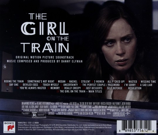 The Girl on the Train soundtrack (Dziewczyna z Pociągu) (Danny Elfman) [CD]