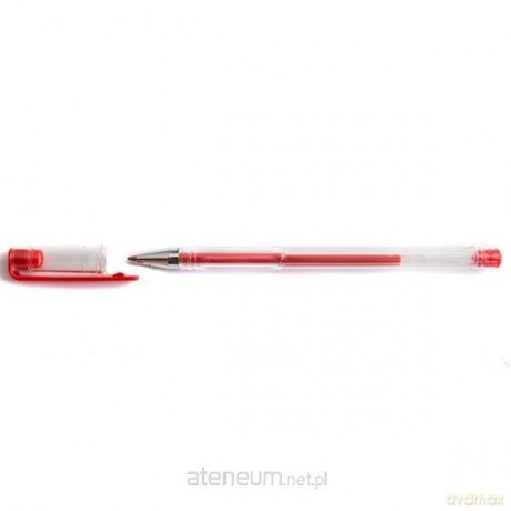 Pióro żel 3006 czerwone (12 szt) 3006
