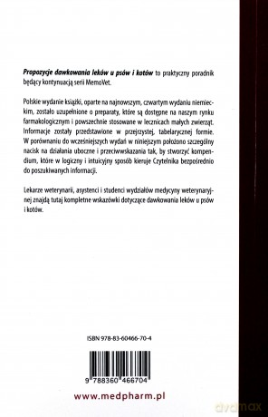 Propozycje dawkowania leków u psów i kotów - Kraft Wilfried [KSIĄŻKA]