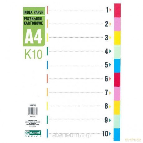 Przekładki kartonowe 1-10 K10