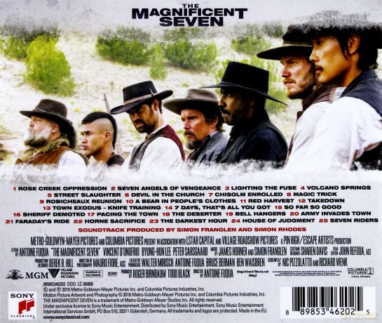 The Magnificent Seven soundtrack (Siedmiu Wspaniałych) (James Horner) [CD]