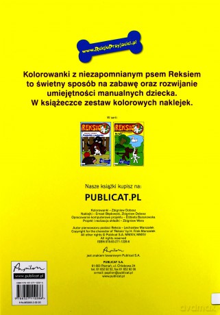 Reksio. Na łące. Książeczka z naklejkami [KSIĄŻKA]