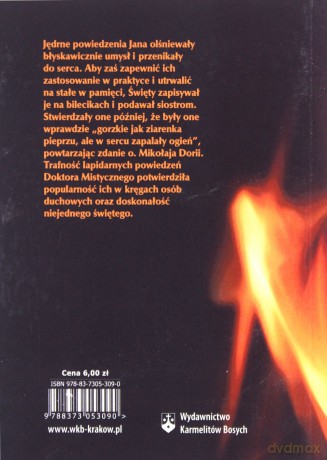 Słowa światła i miłości. Przestrogi - Św. Jan od Krzyża [KSIĄŻKA]
