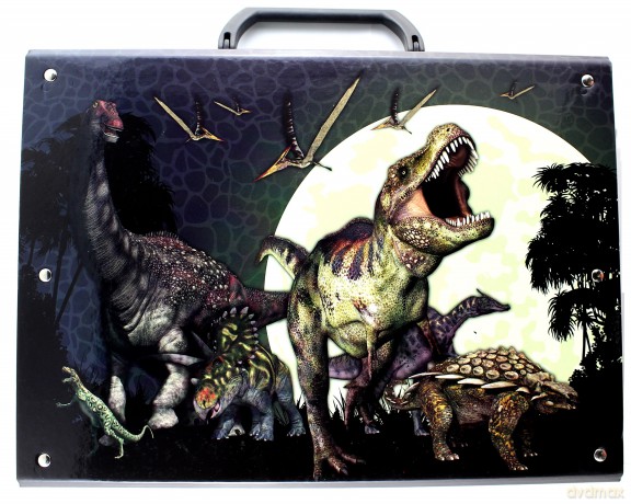 Teczka twarda z rączką Dinozaur
