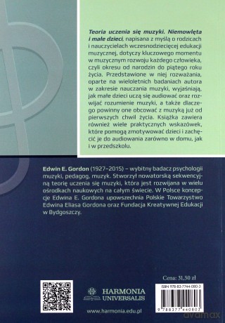 Teoria uczenia się muzyki. Niemowlęta i dzieci - Edwin E. Gordon [KSIĄŻKA]