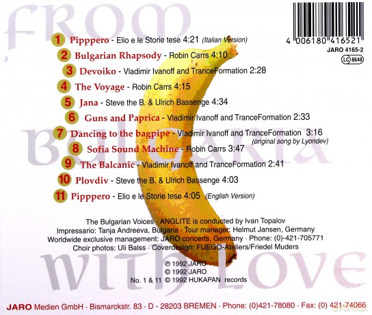 The Bulgarian Voices Angelite: From Bulgaria With Love [CD]
