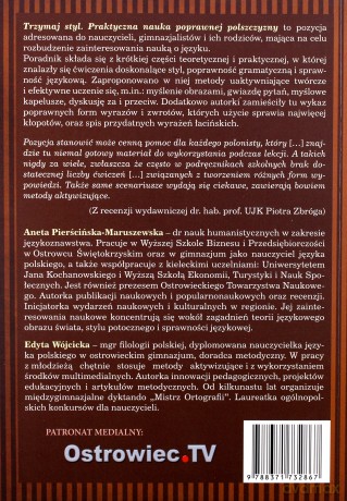 Trzymaj styl. Praktyczna nauka poprawnej polszczyzny - Aneta Pierścińska-Maruszewska, Edyta Wójcicka [KSIĄŻKA]
