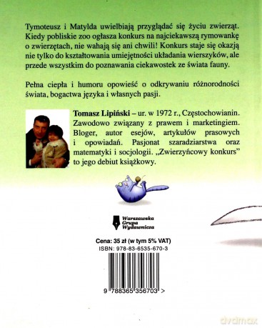 Tymoteusz i zwierzyńcowy konkurs - Tomasz Lipiński [KSIĄŻKA]