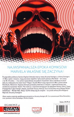 Uncanny Avengers: Czerwony cień (Tom 1) - Rick Remender, John Cassaday, Olivier Coipel [KOMIKS]