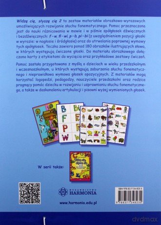 Widzę cię, słyszę cię 2 Ćwiczenia słuchu fonematycznego dla małych dzieci - Anna Grochowska [KSIĄŻKA]