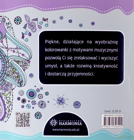 Wyśniona melodia. Relaksacyjne kolorowanki [KSIĄŻKA]