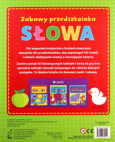 Zabawy w przedszkolaka. Słowa [KSIĄŻKA]