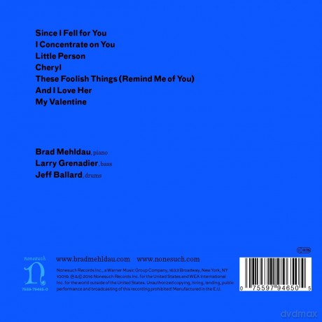 Brad Mehldau Trio: Blues And Ballads [CD]